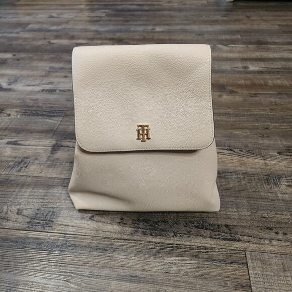 NWT Tommy Hilfiger backpack purse light beige D - Picture 1 of 16